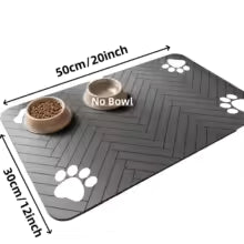 The Cleo Feeding Absorbent Pet Placemat Rubber Backing Quick Dry Food/Water Mat