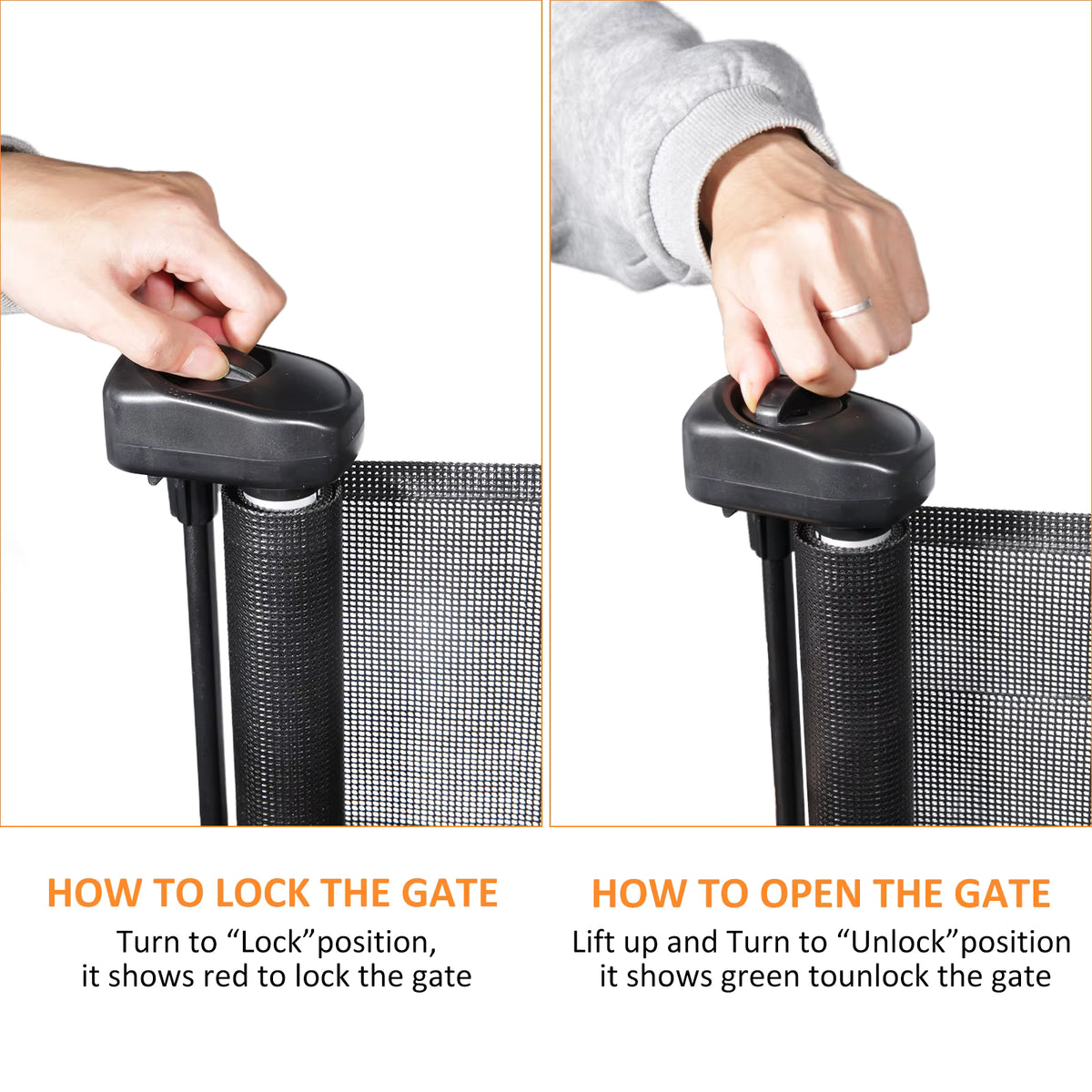 Retractable Pet Dog Barrier Fence