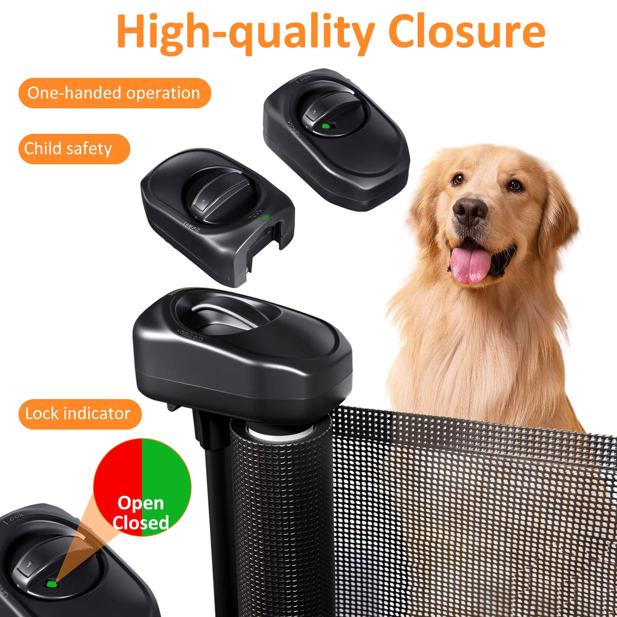 Retractable Pet Dog Barrier Fence