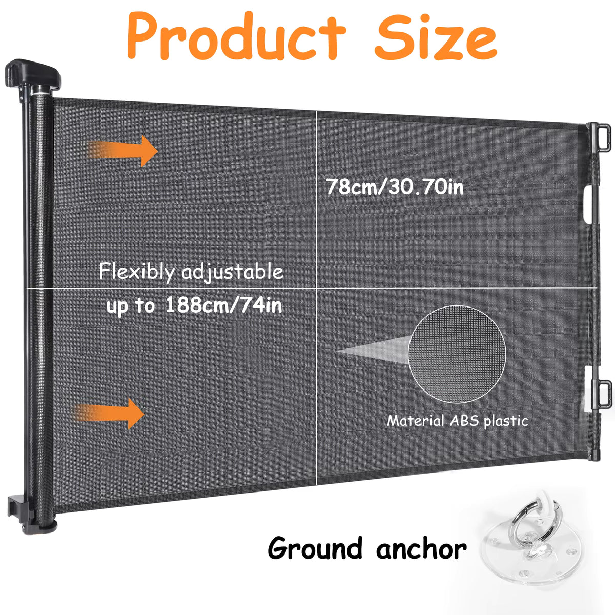 Retractable Pet Dog Barrier Fence