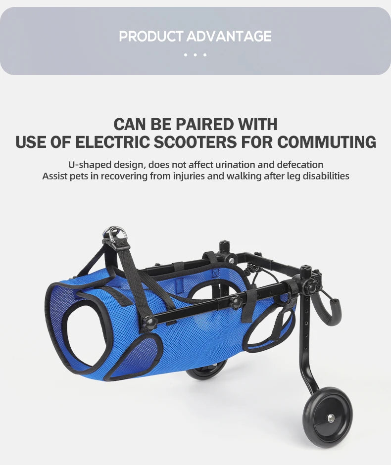 Disability dog travel assistive vehicle chest and back harness dog rehabilitation exercise chest and back pet supplies