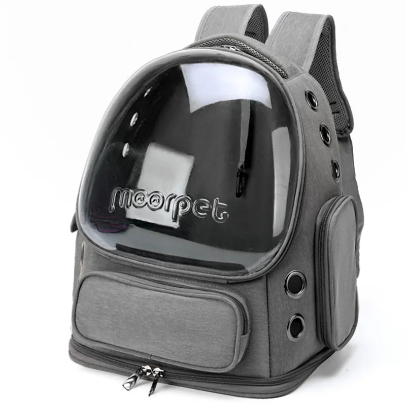 Pet Cat Carrier Bag Outdoor Travel Backpack for Cats Small Dogs Ventilation Breathable Cat Carrying Bag Pet Supplies Transparent