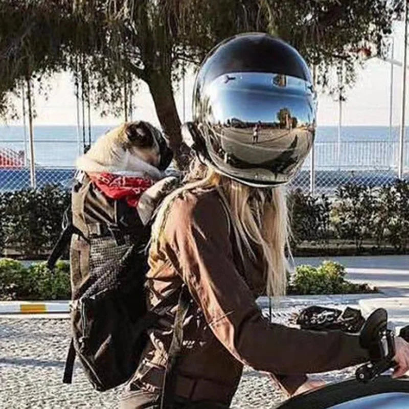 Strong Nylon Dog Carrier Backpack for Small Medium Dogs High Quality Breathable Cycling Backpack for Outdoor Travel Pet Supplies