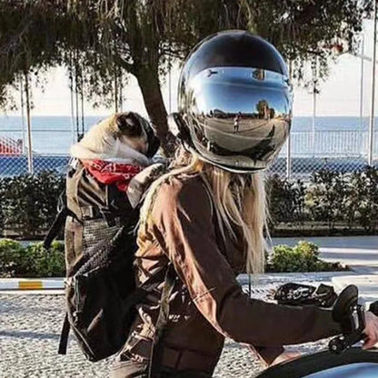 Strong Nylon Dog Carrier Backpack for Small Medium Dogs High Quality Breathable Cycling Backpack for Outdoor Travel Pet Supplies