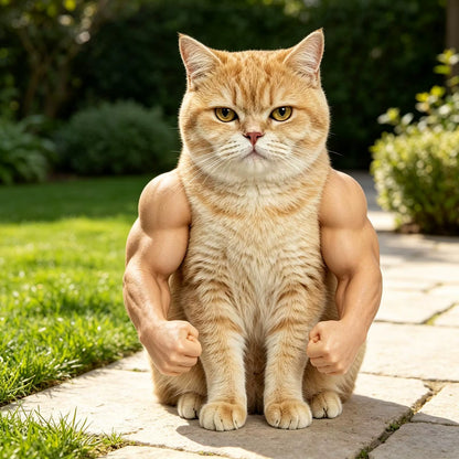 Cat Muscle Bro' - Lightweight 3D Arms