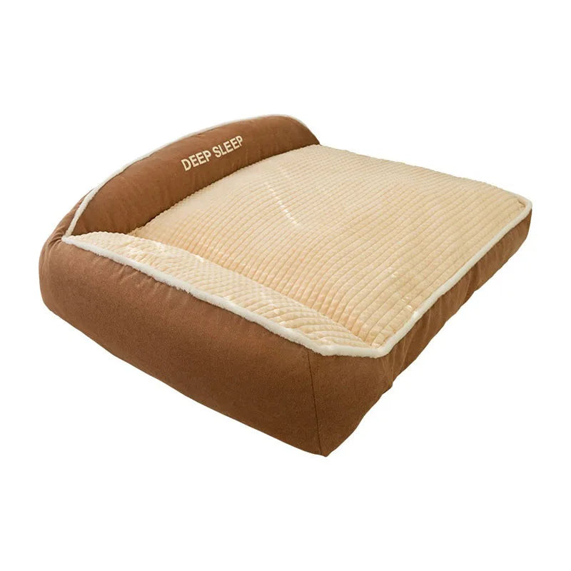 Kennel Winter Warm Dog Bed Large Super Thick Four-season Universal Removable Cat and Dog Sofa Autumn and Winter Pet Supplies