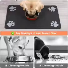 The Cleo Feeding Absorbent Pet Placemat Rubber Backing Quick Dry Food/Water Mat