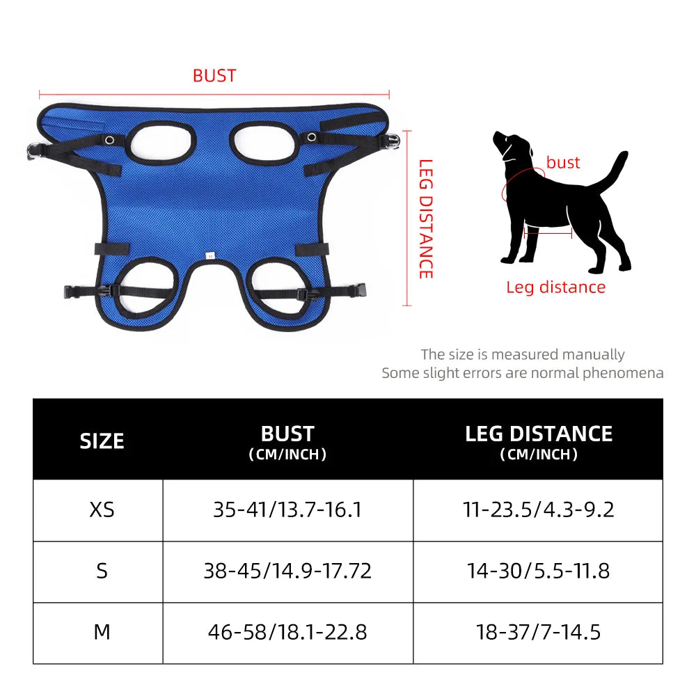 Disability dog travel assistive vehicle chest and back harness dog rehabilitation exercise chest and back pet supplies