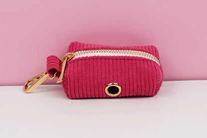 Mei Red Corduroy Dog Collar And Leash Set For Dogs Custom Engraved Nameplate Pet Supplies Dog Leash Corduroy02