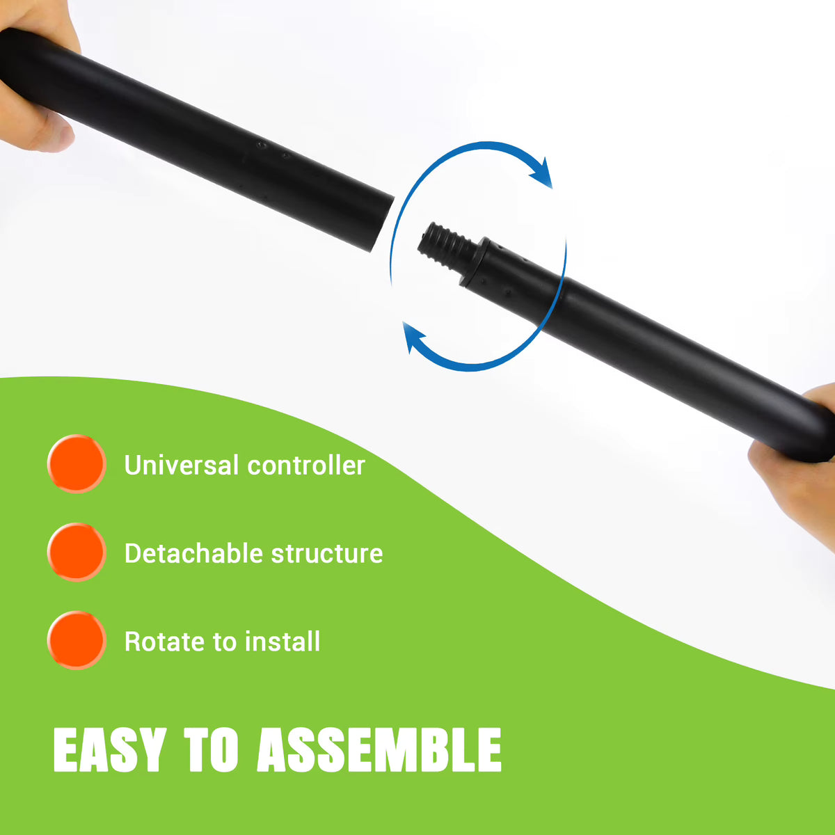 Adjustable Long Handled Pooper Scooper, Swivel Bin & Rake Kit
