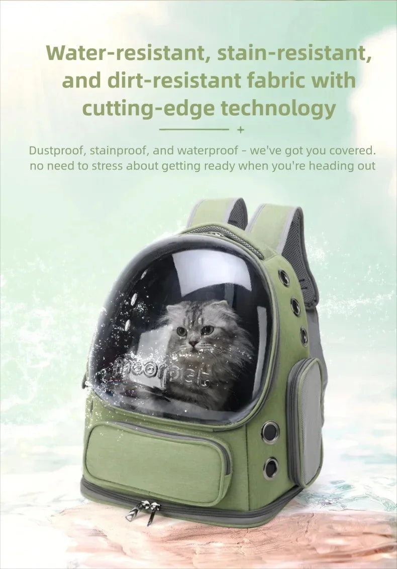 Pet Cat Carrier Bag Outdoor Travel Backpack for Cats Small Dogs Ventilation Breathable Cat Carrying Bag Pet Supplies Transparent