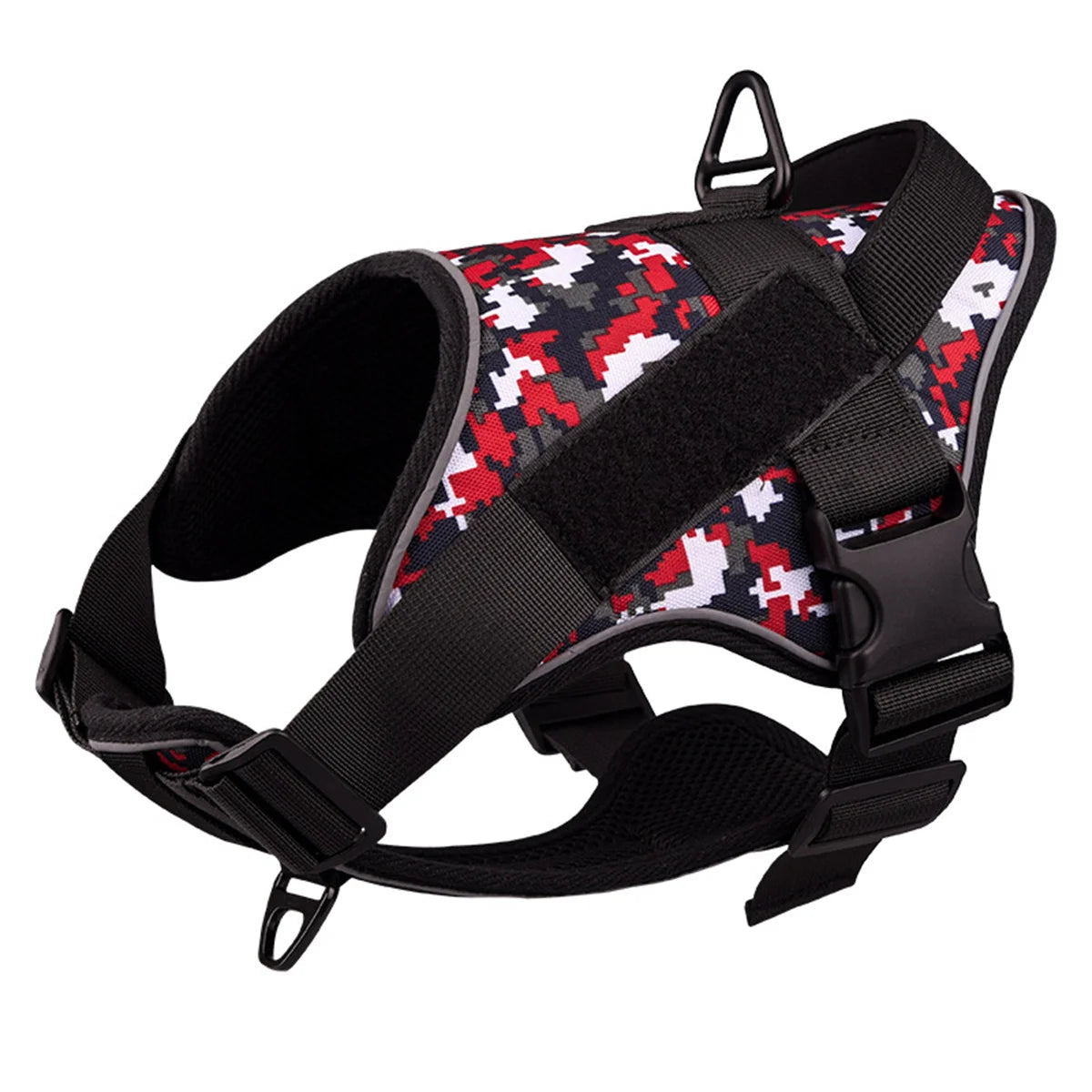 Dog Harness Reflective Chest for Dogs Custom No Pull Dog Breathable Vest Adjustable Harness Pet Supplies