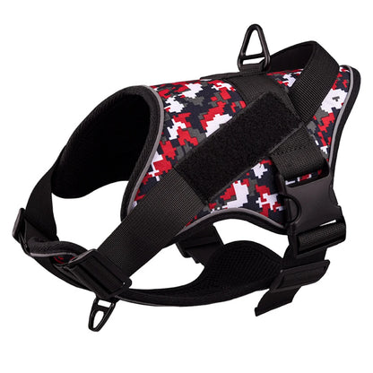 Dog Harness Reflective Chest for Dogs Custom No Pull Dog Breathable Vest Adjustable Harness Pet Supplies