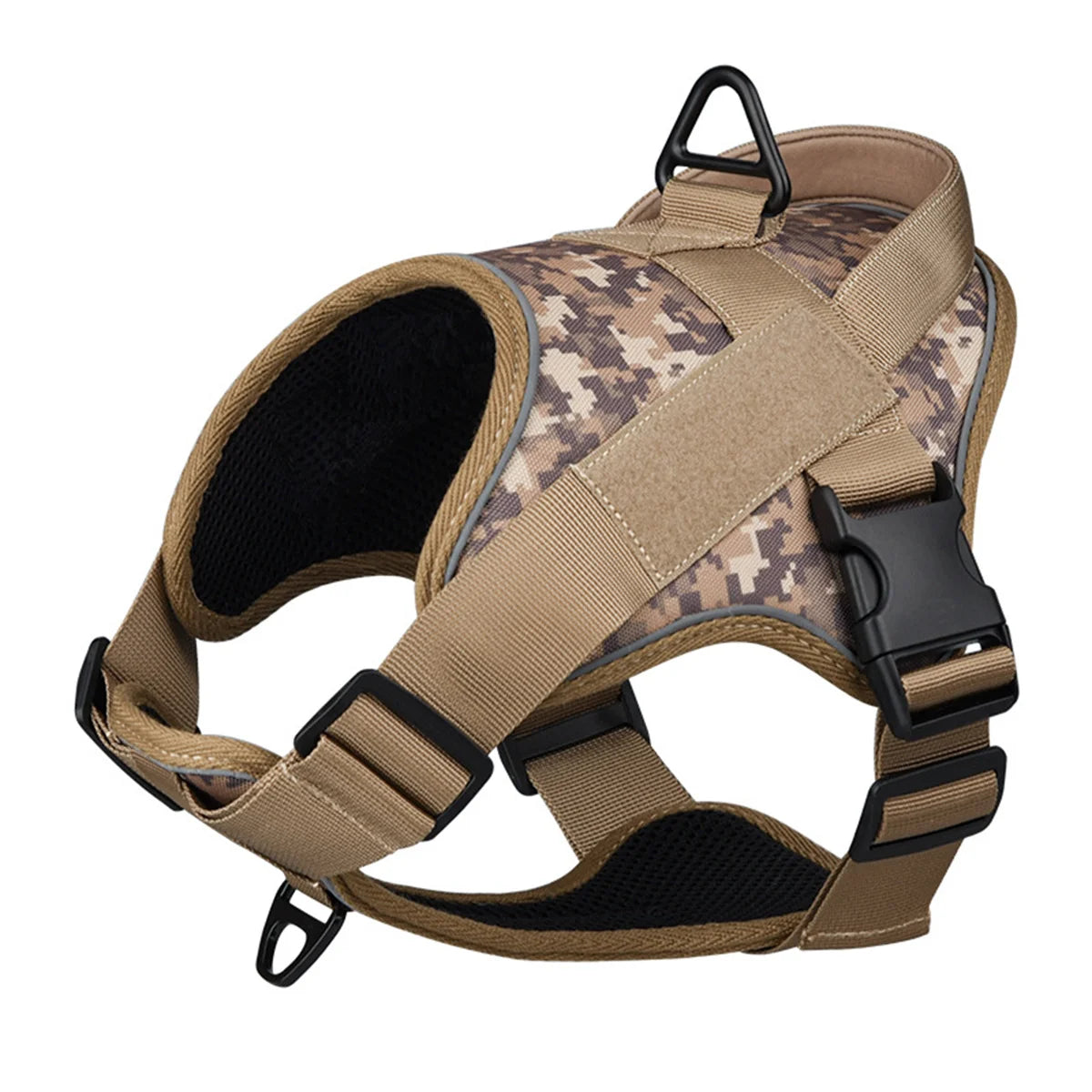 Dog Harness Reflective Chest for Dogs Custom No Pull Dog Breathable Vest Adjustable Harness Pet Supplies