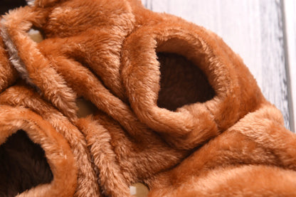 Dog Costumes Anime Eevee Cosplay Pet Clothing Kawaii Plush Insulation Coat Poodle Clothing Anime Pet Supplies Gifts
