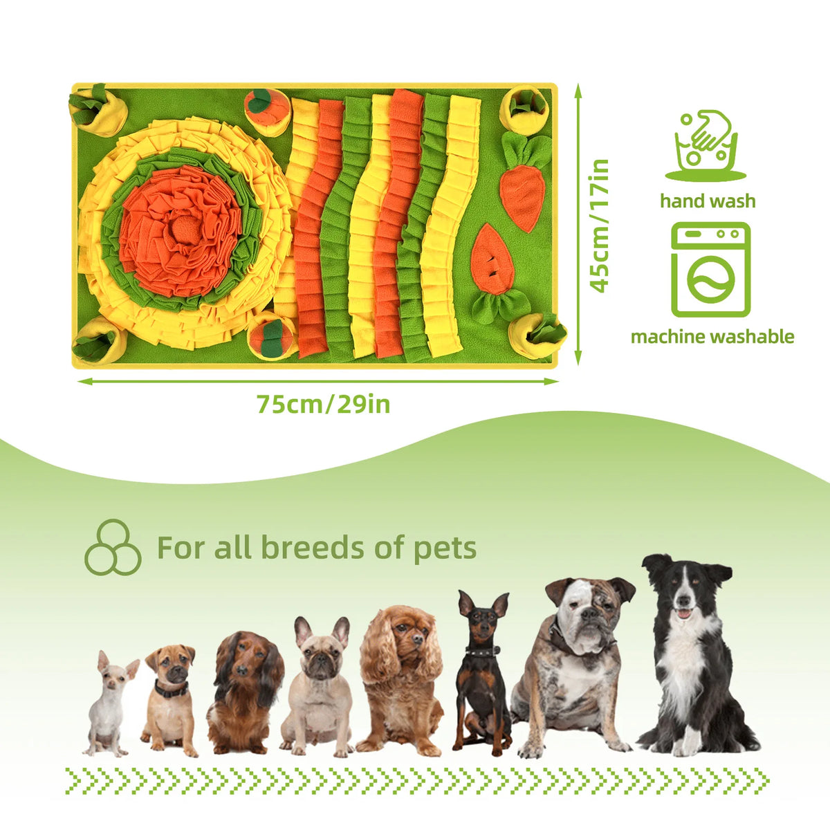 New Pet Sniffing Mat Dog Training Hidden Food Blanket Antiboredom Anti-Choking Sniffing Mat Slow Food Mat Pet Supplies Dog Toys