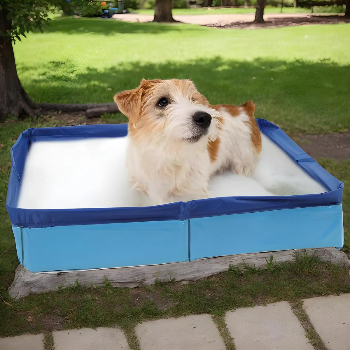 PVC Foldable Wading Pool Pet Swimming Pool For Dog Non-Inflatable Save Space Pet Puppy Bathing Tub For Puppy Cats Other Animals