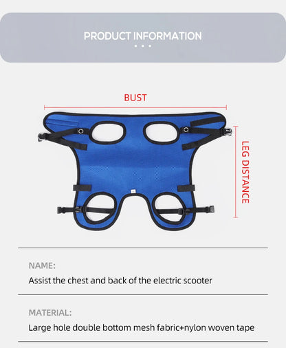 Disability dog travel assistive vehicle chest and back harness dog rehabilitation exercise chest and back pet supplies