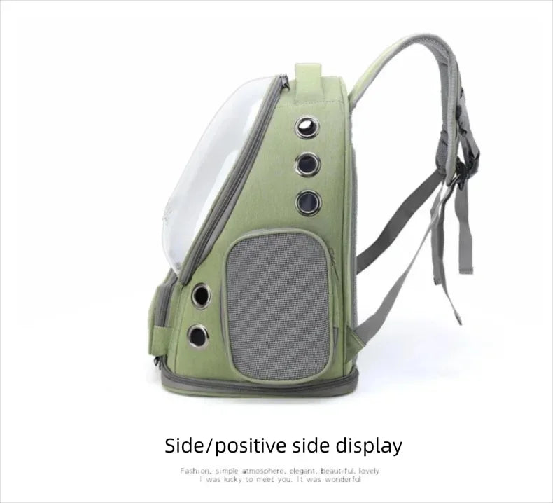 Pet Cat Carrier Bag Outdoor Travel Backpack for Cats Small Dogs Ventilation Breathable Cat Carrying Bag Pet Supplies Transparent