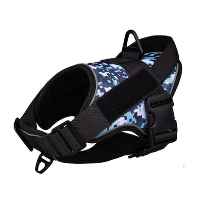 Dog Harness Reflective Chest for Dogs Custom No Pull Dog Breathable Vest Adjustable Harness Pet Supplies