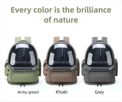 Pet Cat Carrier Bag Outdoor Travel Backpack for Cats Small Dogs Ventilation Breathable Cat Carrying Bag Pet Supplies Transparent
