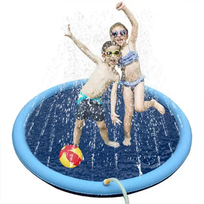 100/150/200cm Summer Pet Swimming Pool Inflatable Water Sprinkler Pad Play Cooling Mat Outdoor Interactive Fountain Toy for Dogs