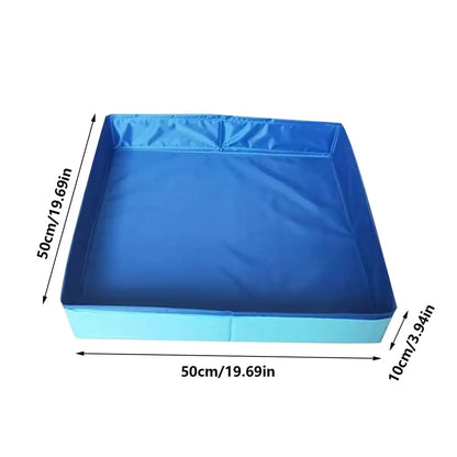 PVC Foldable Wading Pool Pet Swimming Pool For Dog Non-Inflatable Save Space Pet Puppy Bathing Tub For Puppy Cats Other Animals