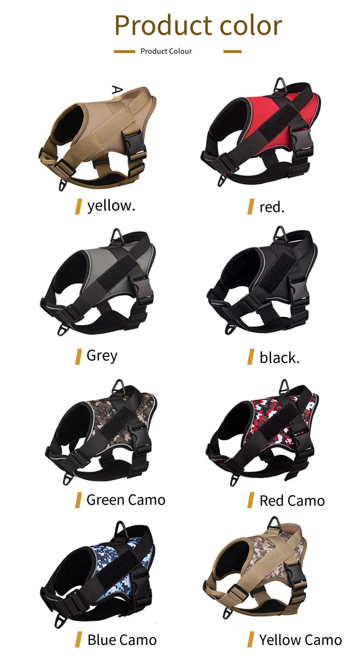 Dog Harness Reflective Chest for Dogs Custom No Pull Dog Breathable Vest Adjustable Harness Pet Supplies