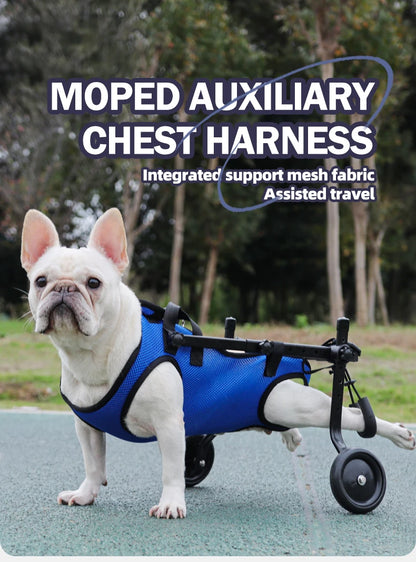 Disability dog travel assistive vehicle chest and back harness dog rehabilitation exercise chest and back pet supplies