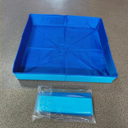 PVC Foldable Wading Pool Pet Swimming Pool For Dog Non-Inflatable Save Space Pet Puppy Bathing Tub For Puppy Cats Other Animals
