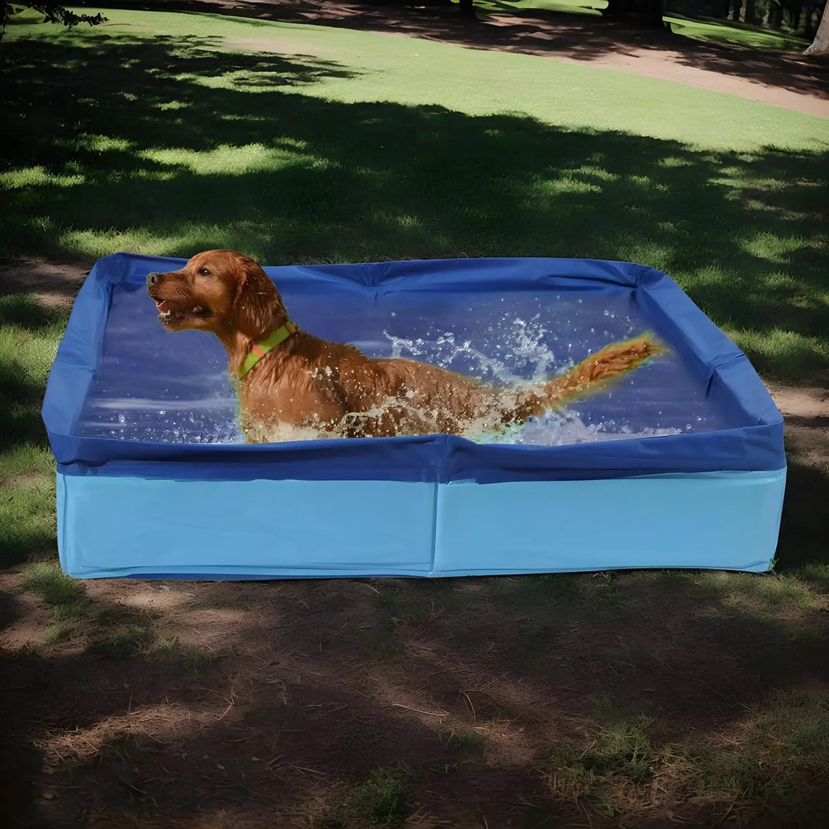 PVC Foldable Wading Pool Pet Swimming Pool For Dog Non-Inflatable Save Space Pet Puppy Bathing Tub For Puppy Cats Other Animals