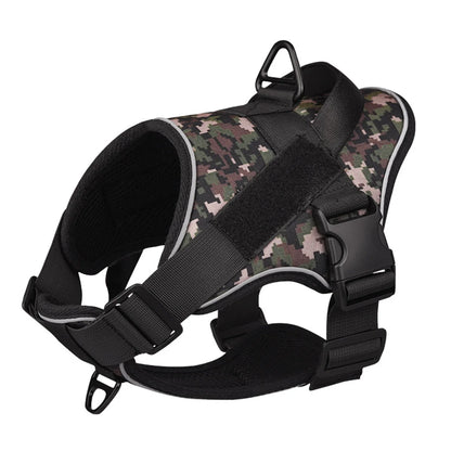 Dog Harness Reflective Chest for Dogs Custom No Pull Dog Breathable Vest Adjustable Harness Pet Supplies