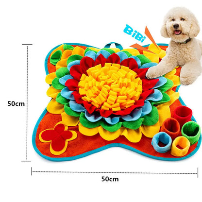 New Pet Sniffing Mat Dog Training Hidden Food Blanket Antiboredom Anti-Choking Sniffing Mat Slow Food Mat Pet Supplies Dog Toys