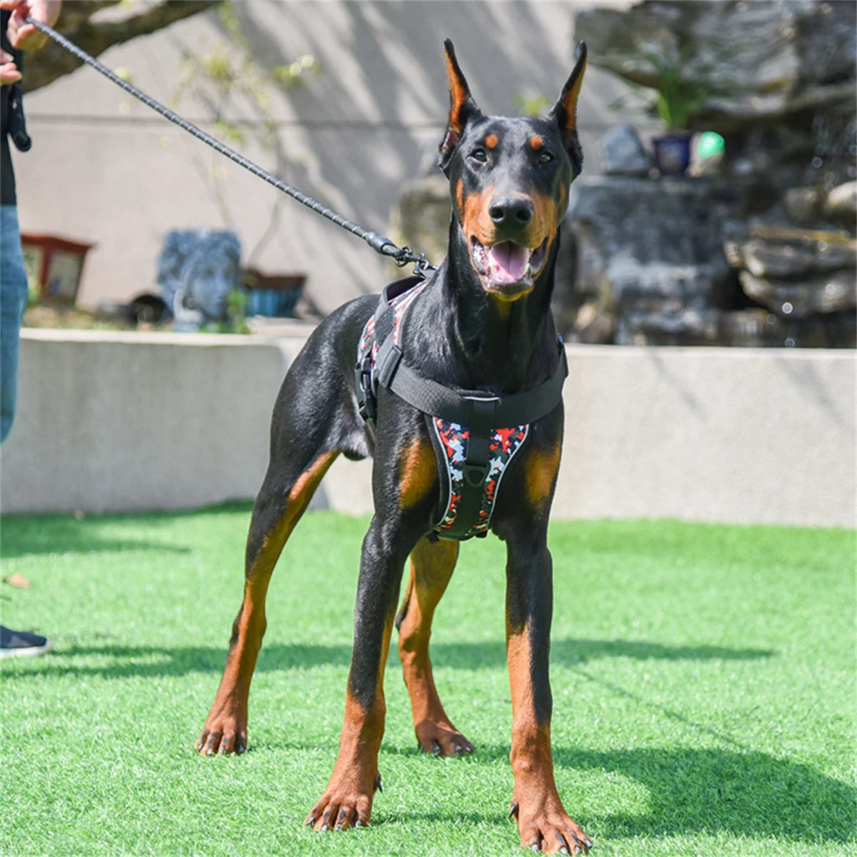 Dog Harness Reflective Chest for Dogs Custom No Pull Dog Breathable Vest Adjustable Harness Pet Supplies